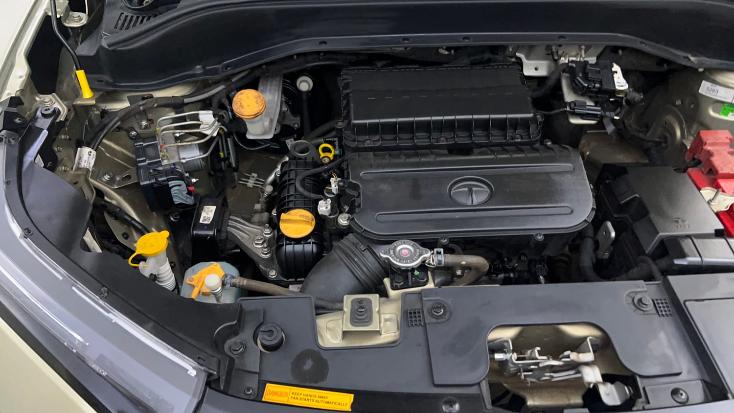 Used 2023 Tata Punch Kaziranga Creative iRA Pack AMT Petrol Automatic engine ENGINE RIGHT SIDE VIEW