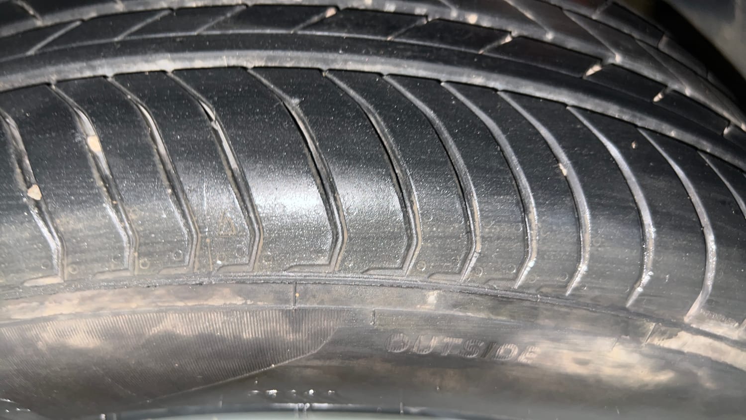 Used 2025 Tata Nexon EV Empowered 45 Electric Automatic tyres LEFT REAR TYRE TREAD VIEW