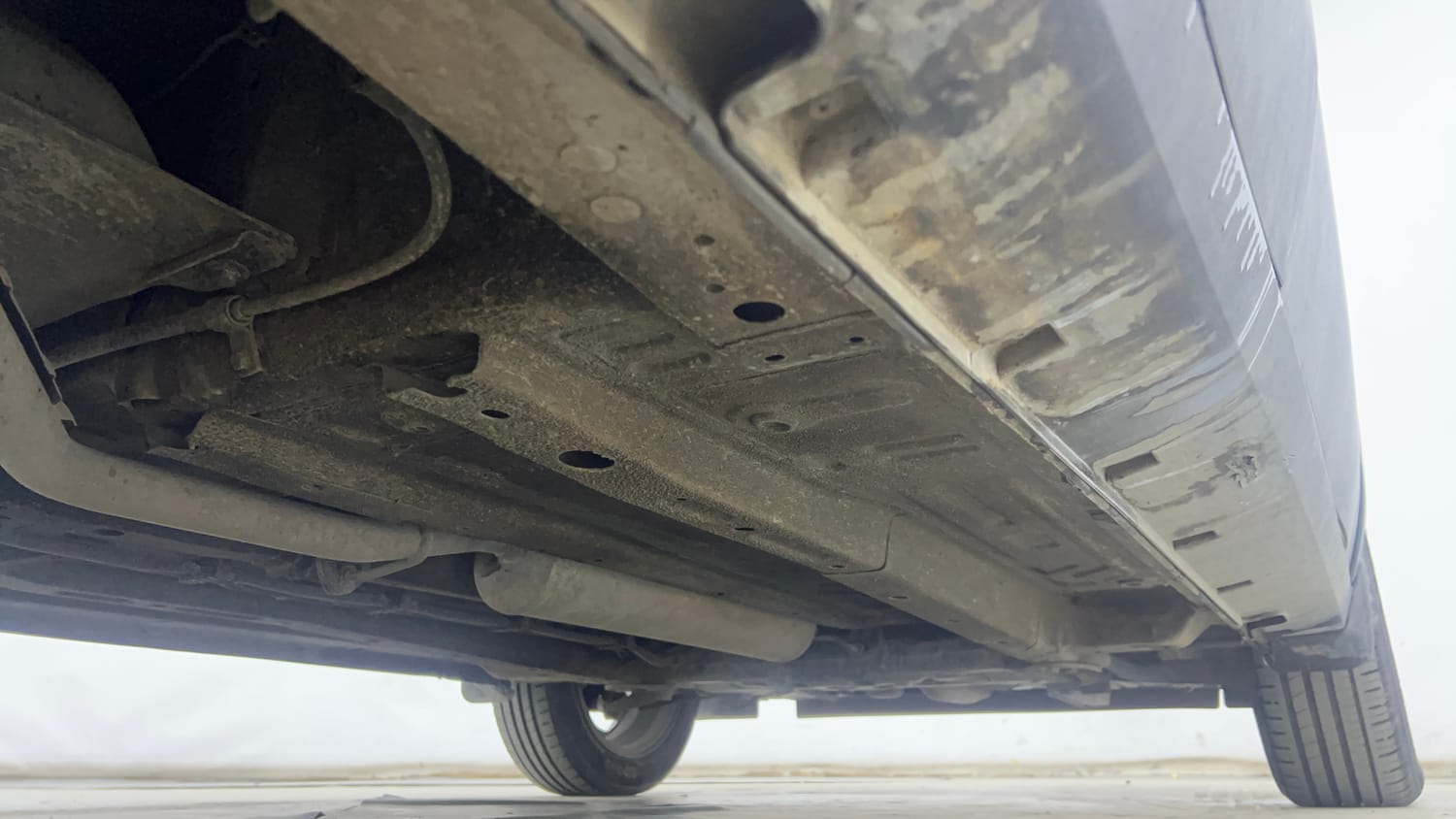 Used 2024 Tata Punch Creative Dual Tone AMT Petrol Automatic extra REAR RIGHT UNDERBODY VIEW