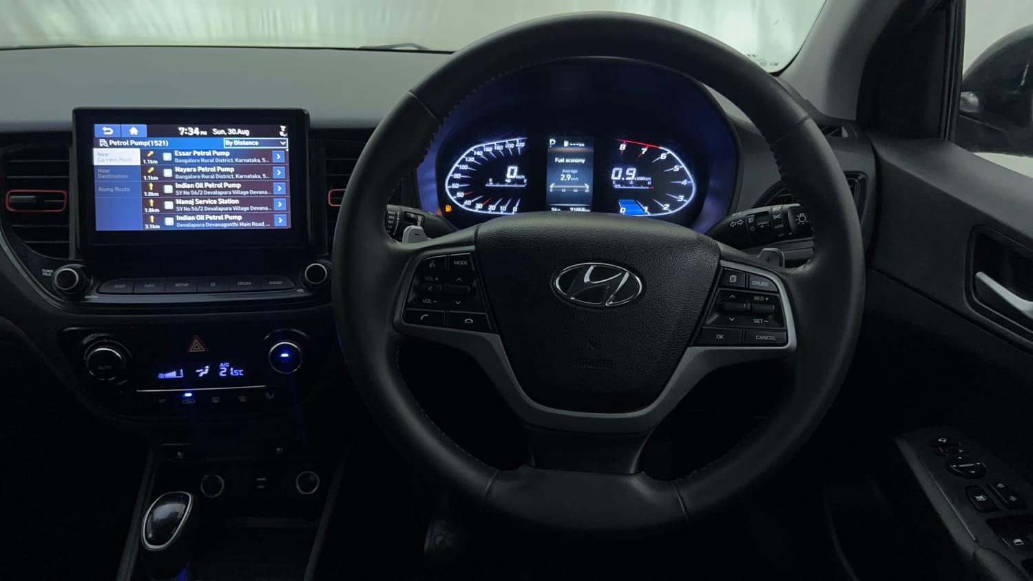 Used 2020 Hyundai Verna SX (O) 1.0 Turbo DCT Petrol Automatic interior STEERING VIEW