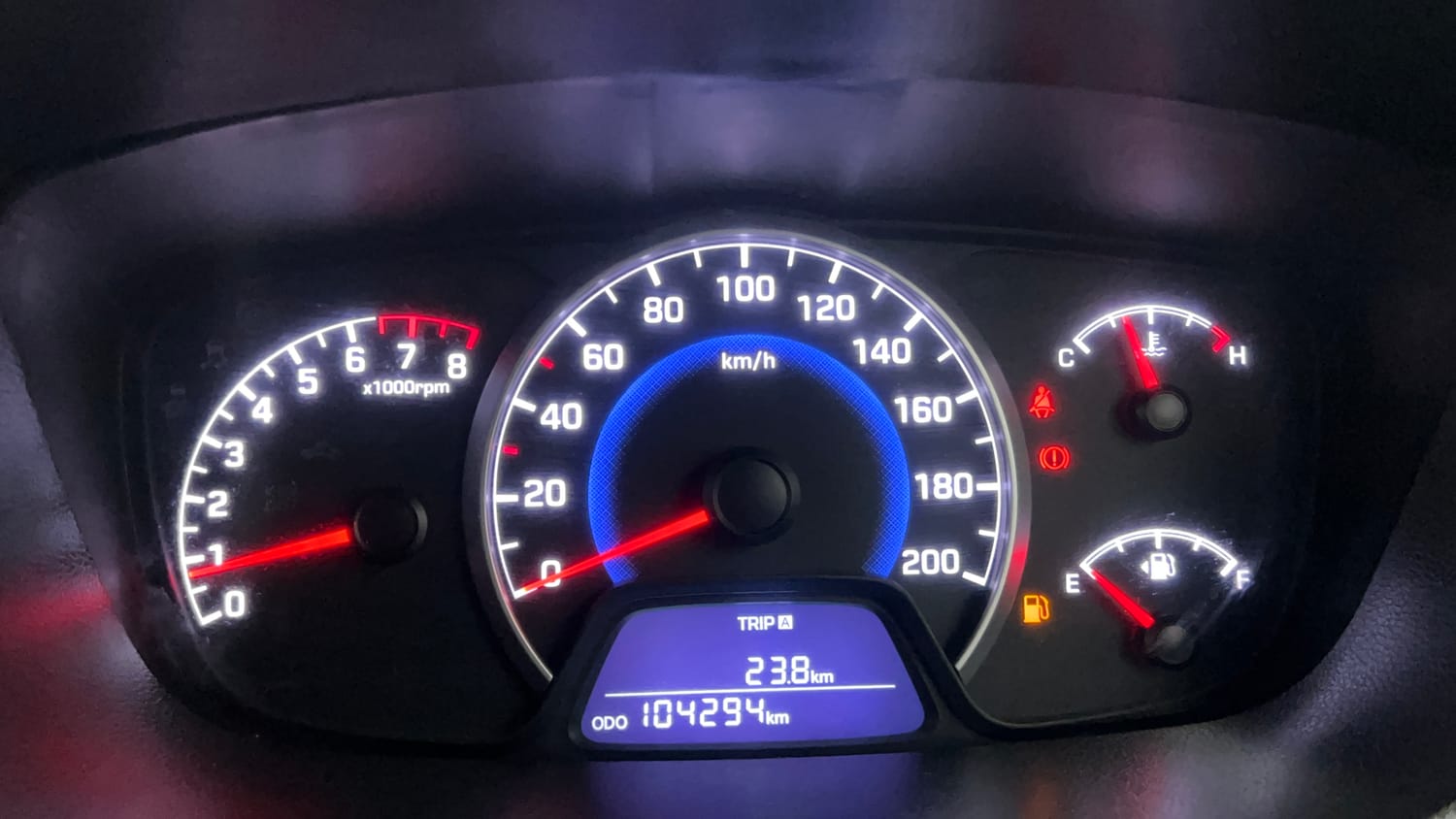 Used 2017 Hyundai Grand i10 Asta 1.2 Kappa VTVT Petrol Manual interior CLUSTERMETER VIEW