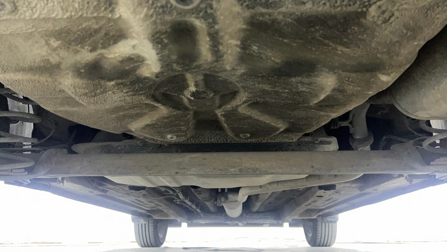 Used 2024 Tata Punch Creative Dual Tone AMT Petrol Automatic extra REAR UNDERBODY VIEW (TAKEN FROM REAR)