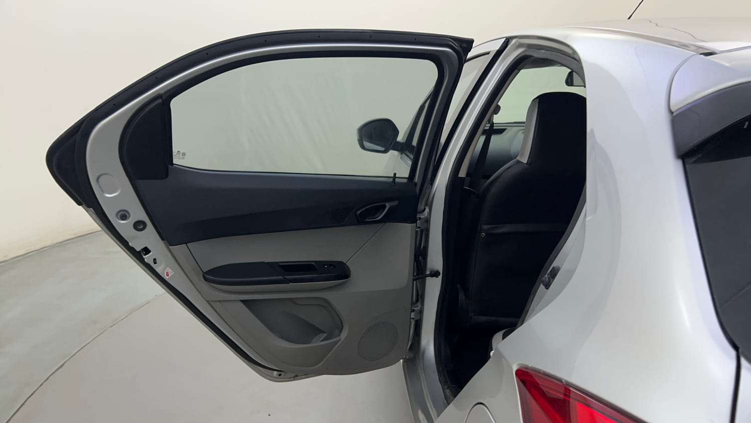 Used 2016 Tata Tiago Revotron XT Petrol Manual interior LEFT REAR DOOR OPEN VIEW