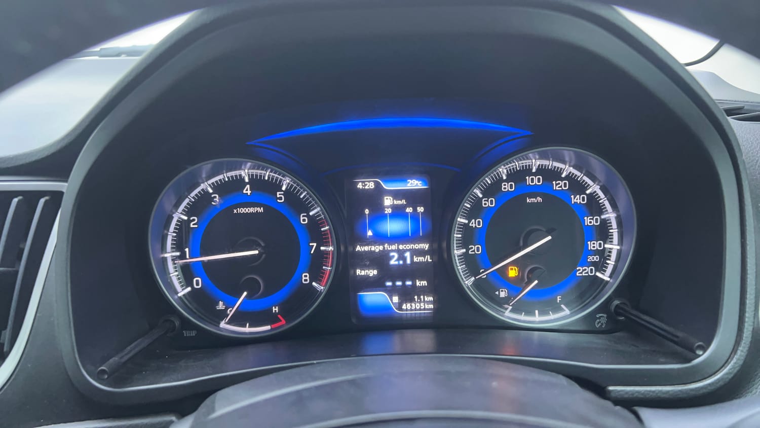 Used 2021 Maruti Suzuki Baleno Alpha Petrol Manual interior CLUSTERMETER VIEW