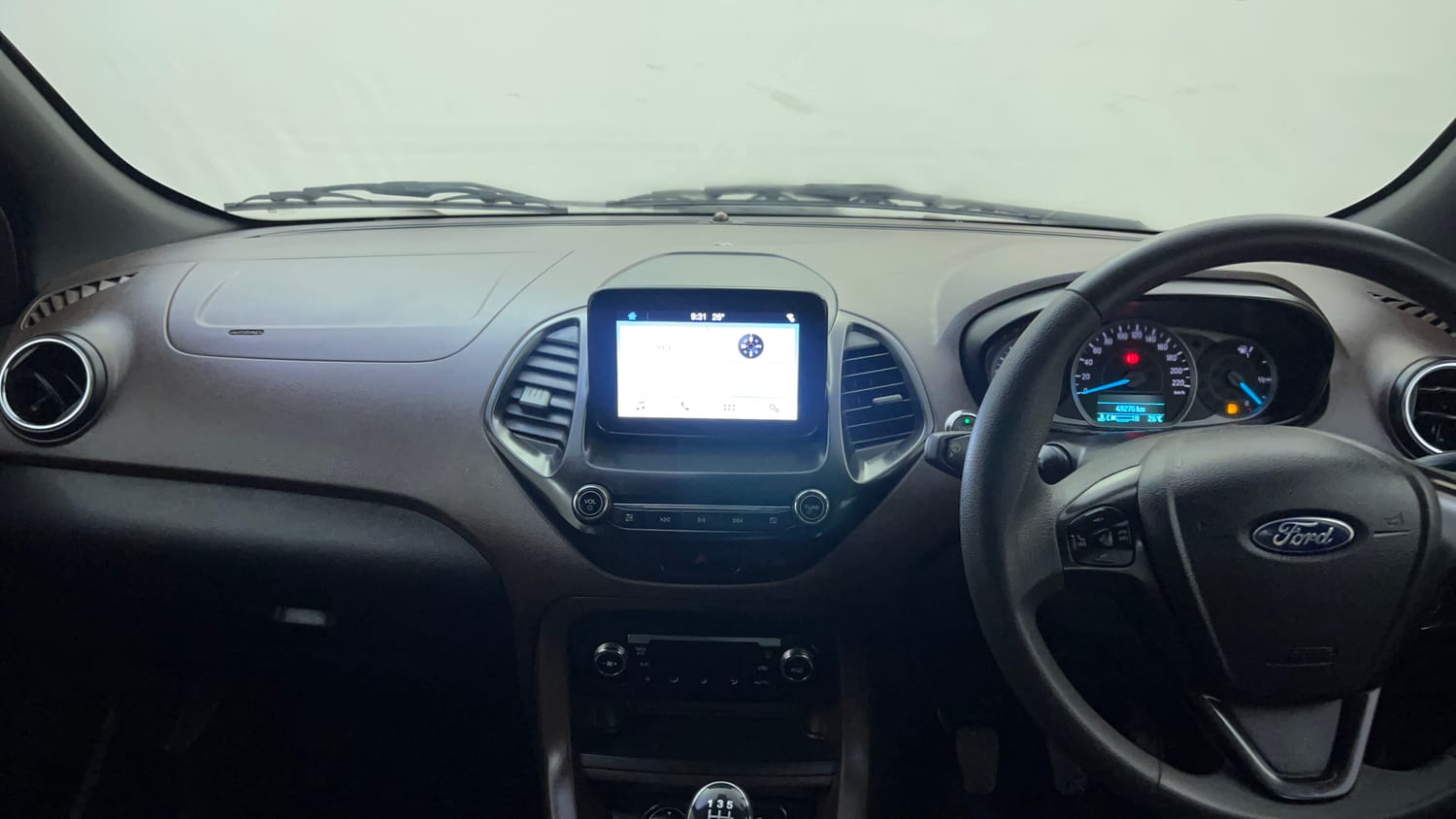Used 2018 Ford Freestyle Titanium Plus 1.2 Ti-VCT Petrol Manual interior MUSIC SYSTEM & AC CONTROL VIEW