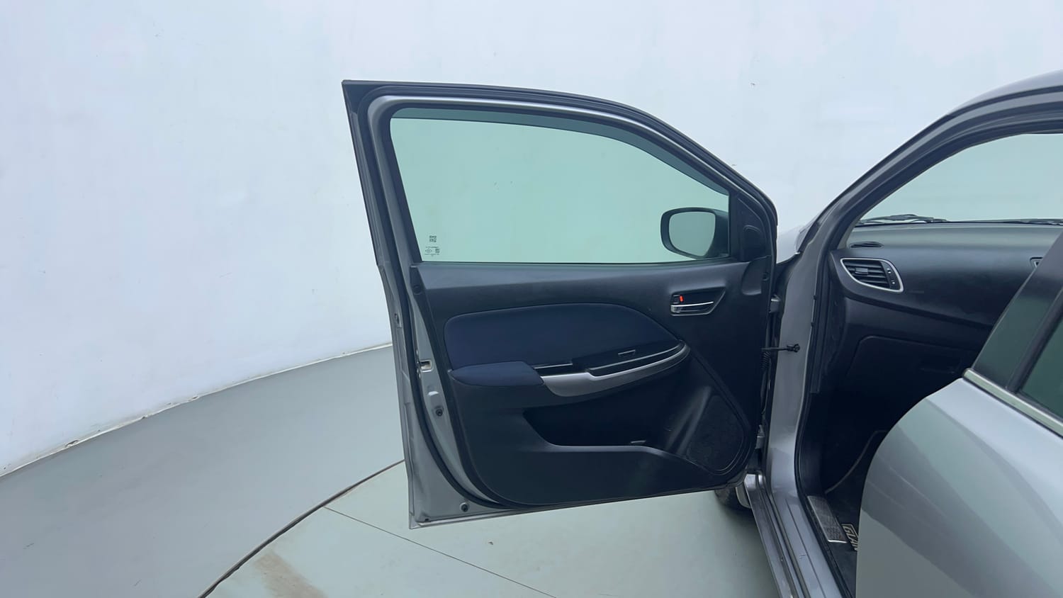Used 2019 Toyota Glanza V CVT Petrol Automatic interior LEFT FRONT DOOR OPEN VIEW