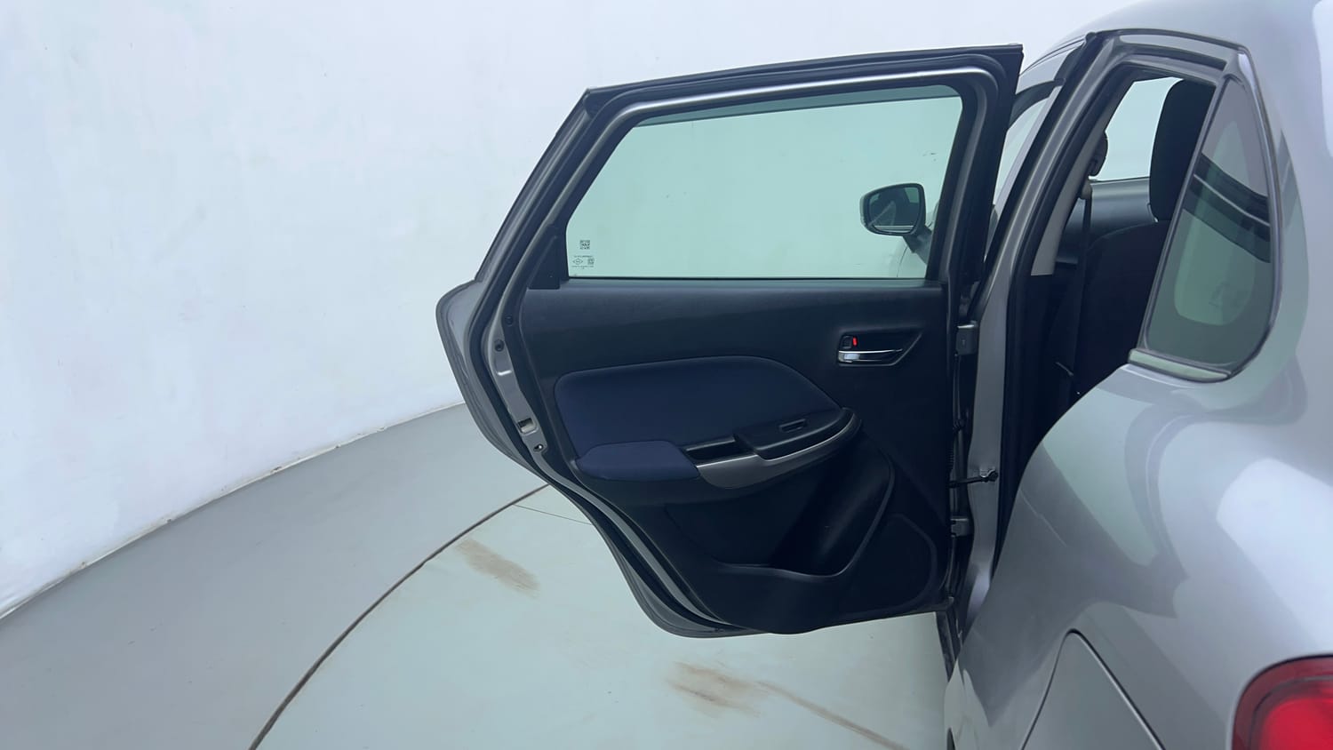 Used 2019 Toyota Glanza V CVT Petrol Automatic interior LEFT REAR DOOR OPEN VIEW