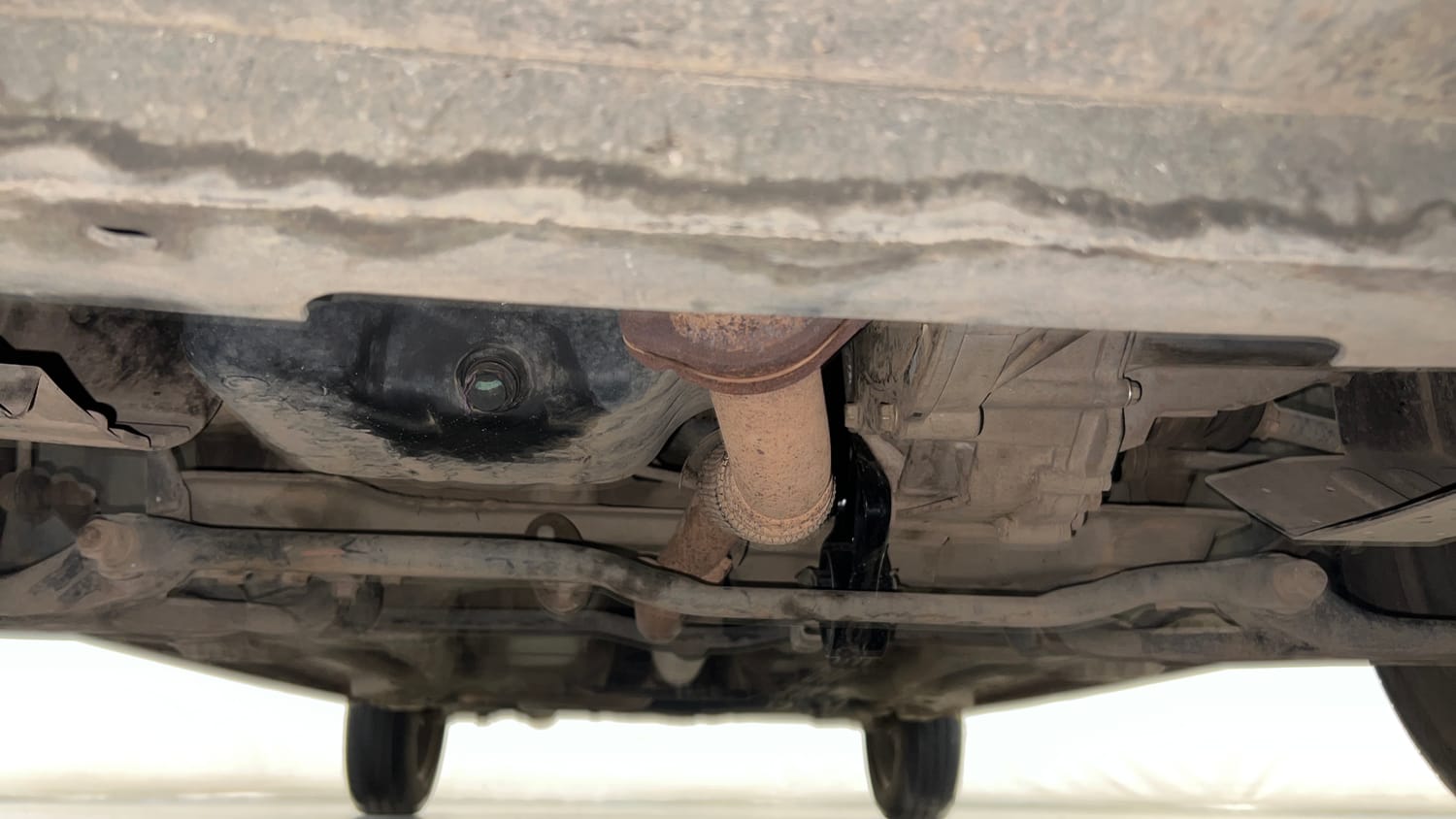 Used 2021 Tata Tiago XE Petrol Manual extra FRONT LEFT UNDERBODY VIEW
