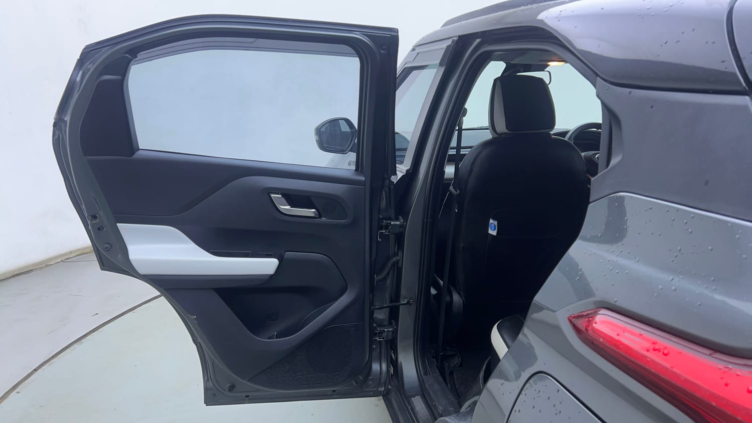 Used 2024 Tata Punch Creative Dual Tone AMT Petrol Automatic interior LEFT REAR DOOR OPEN VIEW