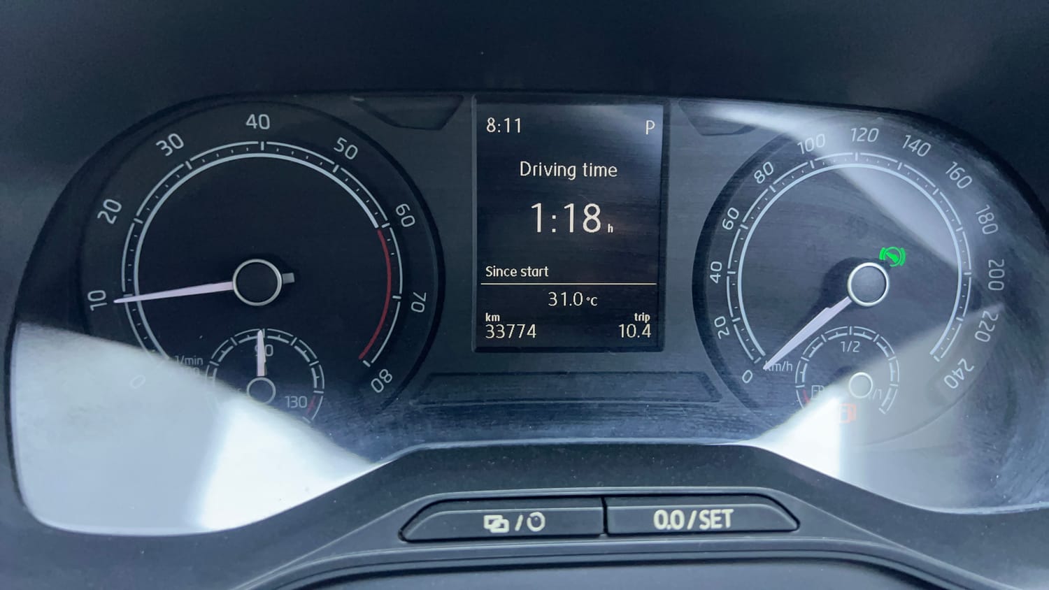 Used 2022 Skoda Kushaq Ambition 1.0L TSI AT Petrol Automatic interior CLUSTERMETER VIEW