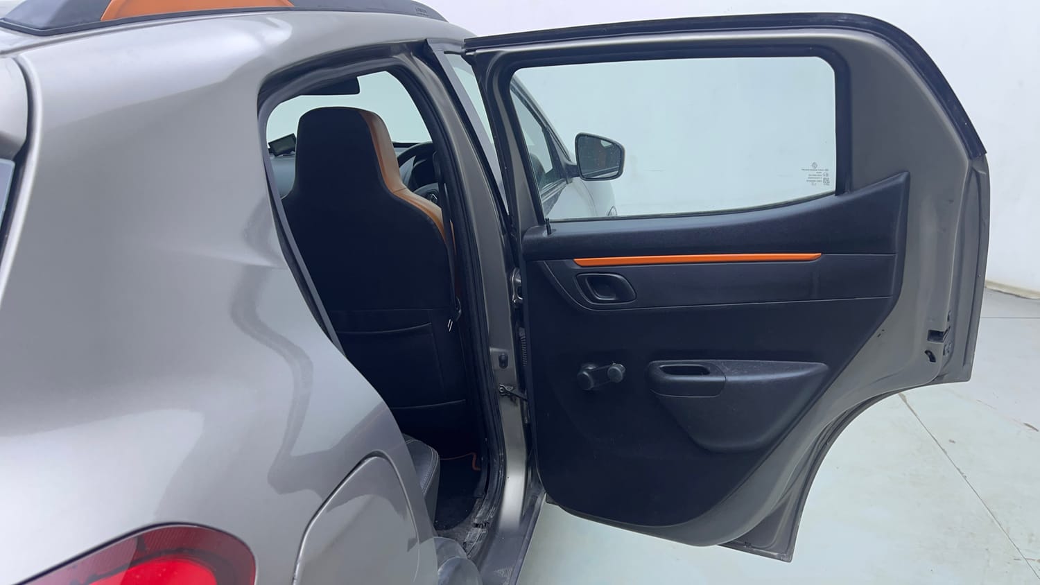 Used 2017 Renault Kwid CLIMBER 1.0 AMT Petrol Automatic interior RIGHT REAR DOOR OPEN VIEW