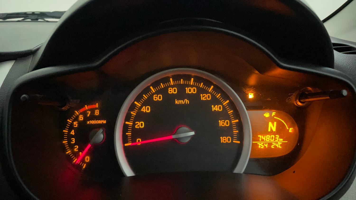 Used 2014 Maruti Suzuki Celerio VXi AMT Petrol Automatic interior CLUSTERMETER VIEW