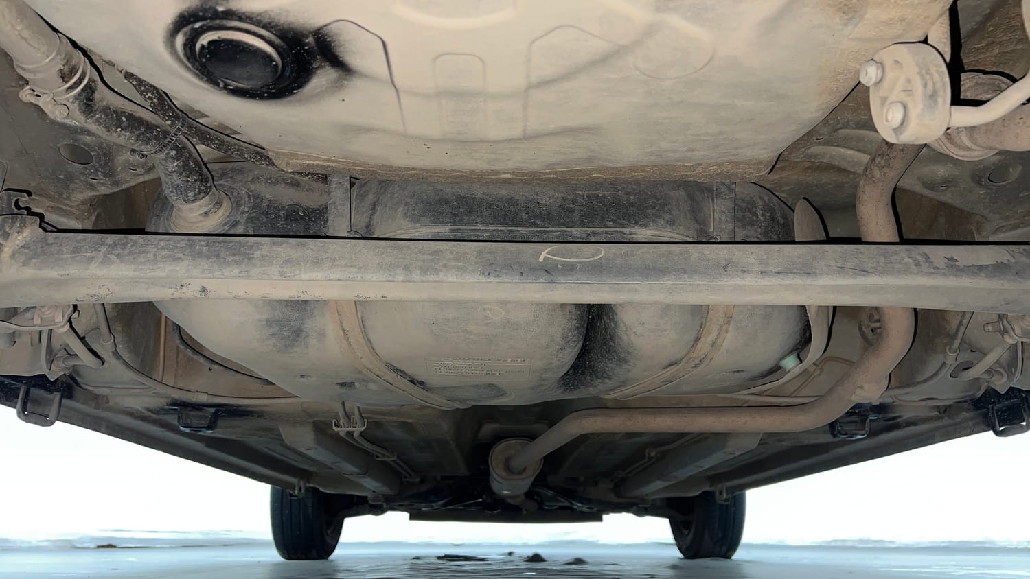 Used 2017 Maruti Suzuki Celerio ZXi AMT Petrol Automatic extra REAR UNDERBODY VIEW (TAKEN FROM REAR)