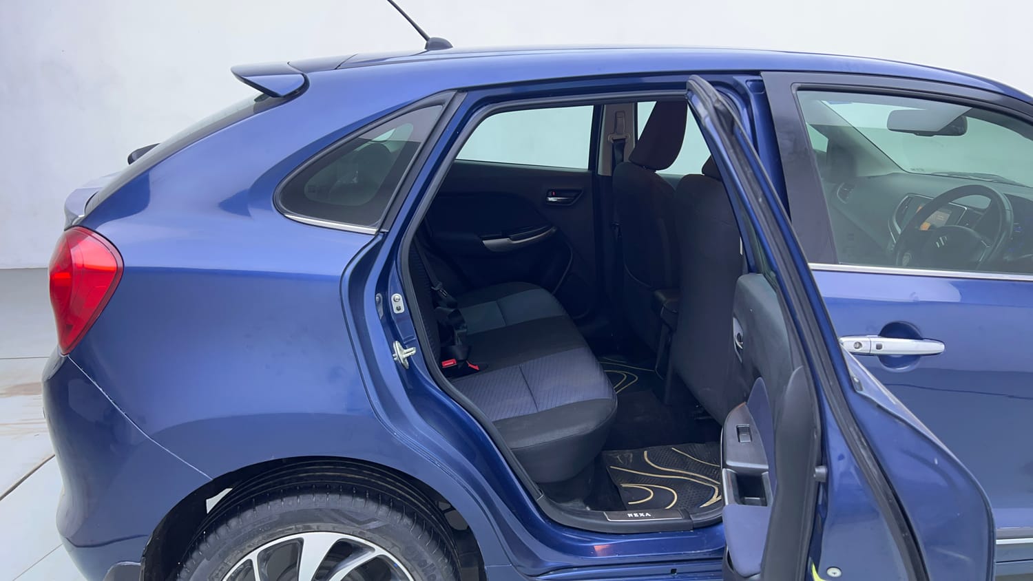 Used 2021 Maruti Suzuki Baleno Alpha Petrol Manual interior RIGHT SIDE REAR DOOR CABIN VIEW