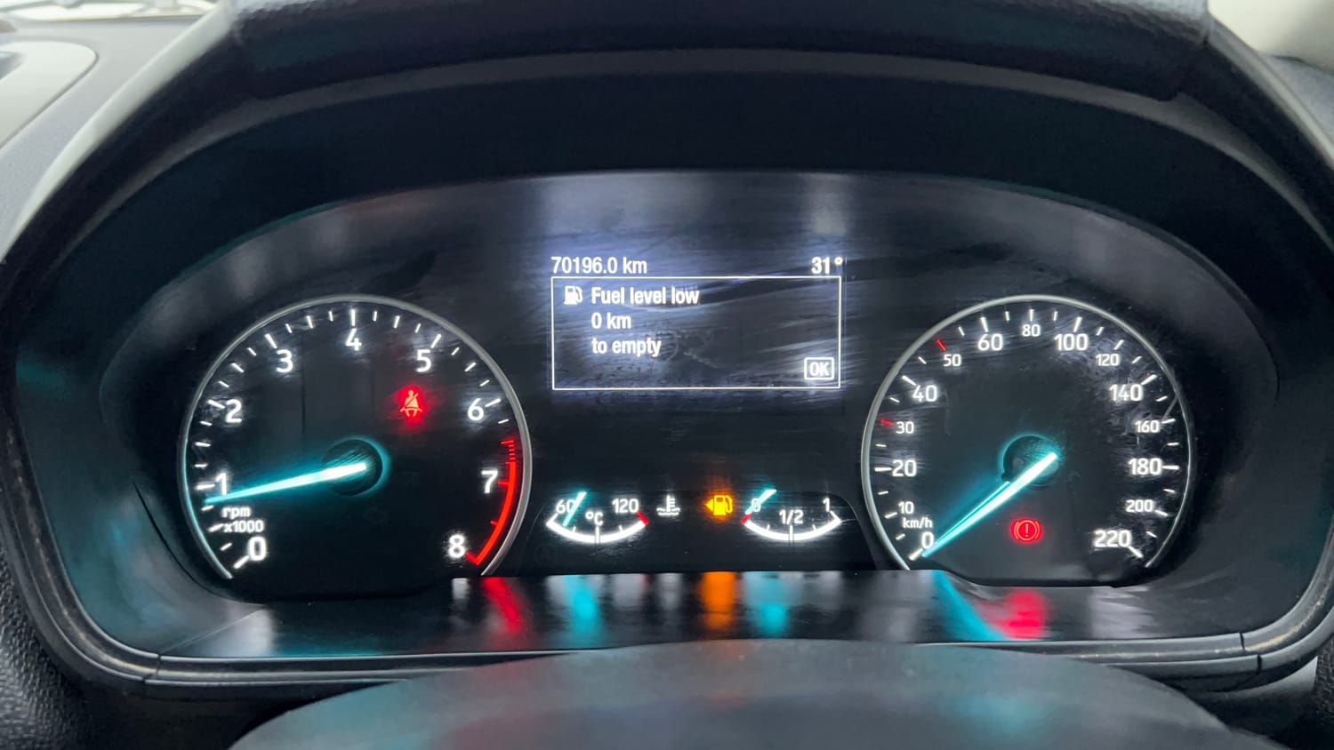 Used 2020 Ford EcoSport Titanium 1.5L Ti-VCT Petrol Manual interior CLUSTERMETER VIEW