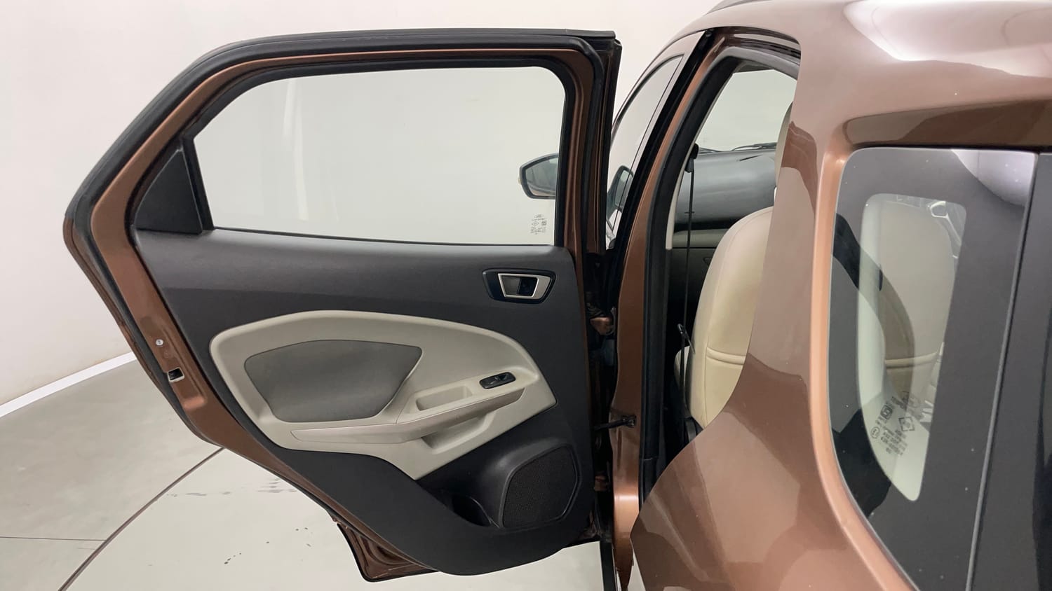 Used 2016 Ford EcoSport Titanium 1.5L TDCi Diesel Manual interior LEFT REAR DOOR OPEN VIEW