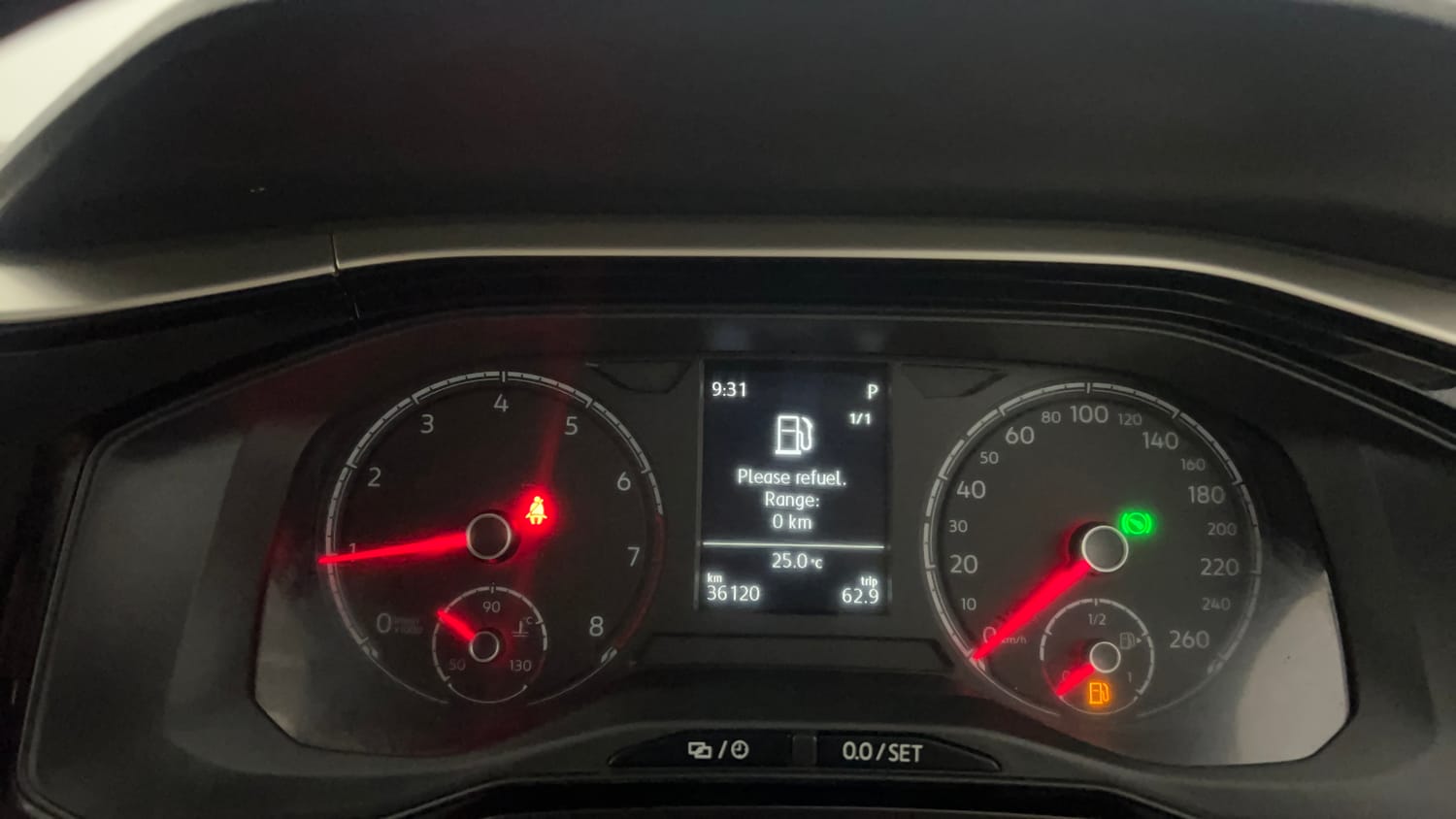 Used 2024 Volkswagen Virtus Highline 1.0 TSI AT Petrol Automatic interior CLUSTERMETER VIEW