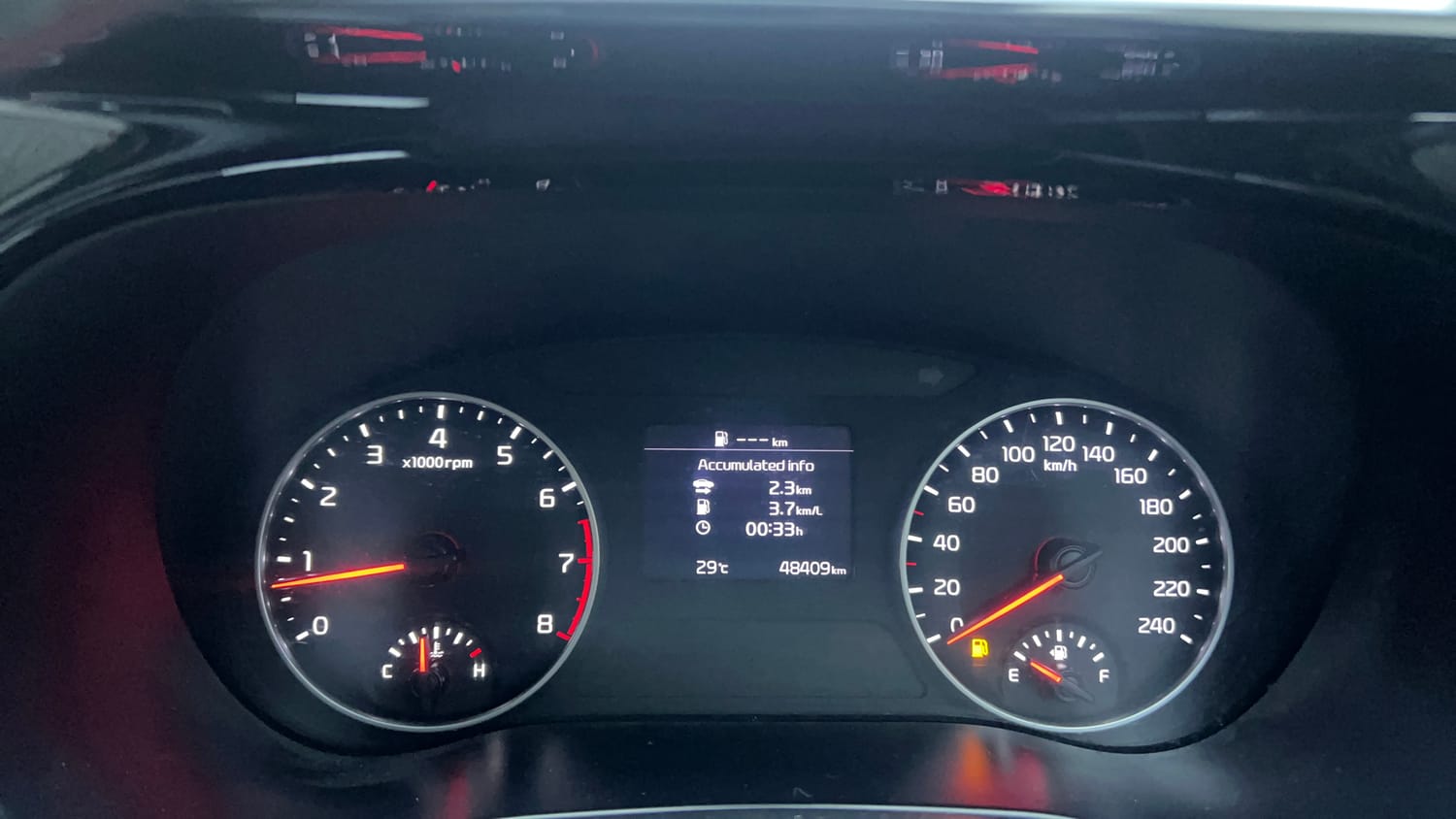Used 2020 Kia Seltos HTX 1.5 Petrol Manual interior CLUSTERMETER VIEW