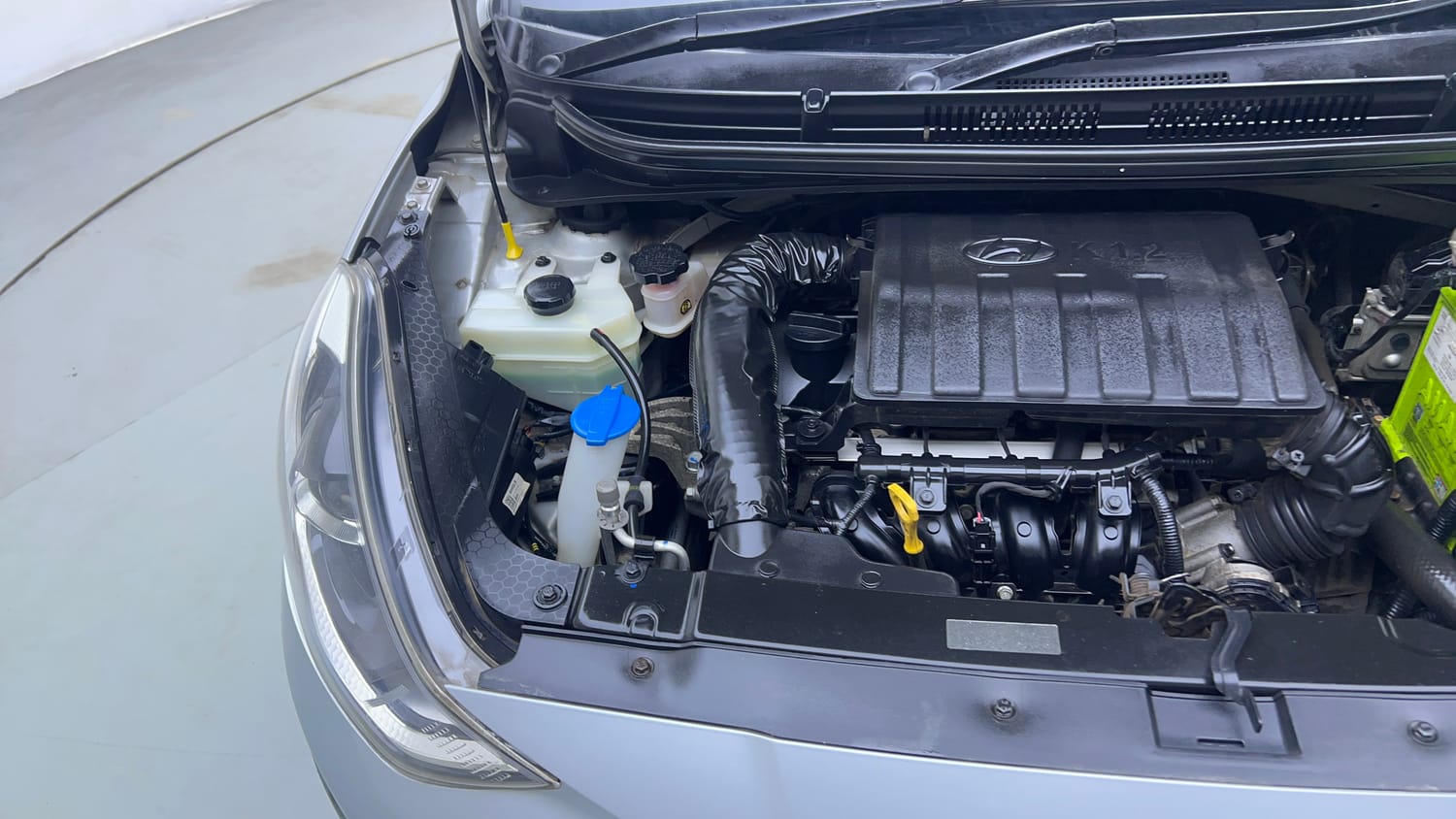 Used 2020 Hyundai Grand i10 Nios Sportz AMT 1.2 Kappa VTVT Petrol Automatic engine ENGINE RIGHT SIDE VIEW