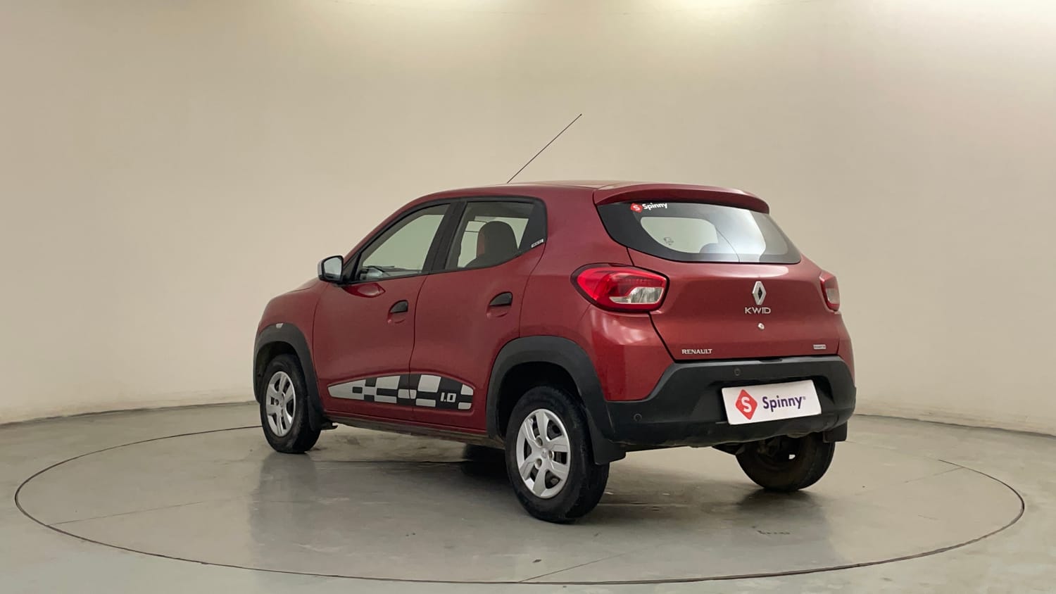Used 2018 Renault Kwid 1.0 RXT AMT Petrol Automatic exterior LEFT REAR CORNER VIEW