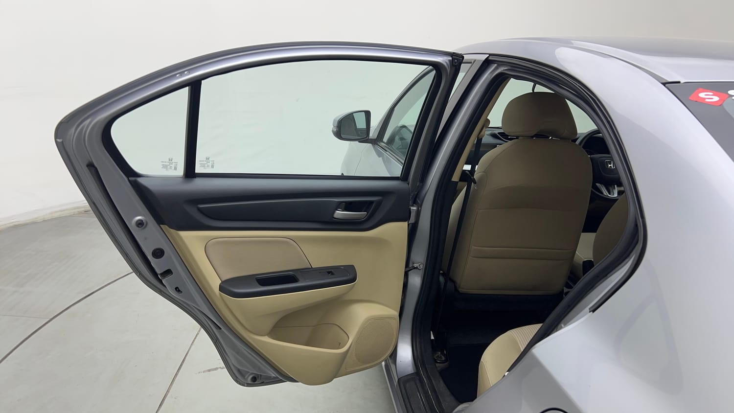 Used 2023 Honda Amaze VX CVT 1.2 Petrol Petrol Automatic interior LEFT REAR DOOR OPEN VIEW