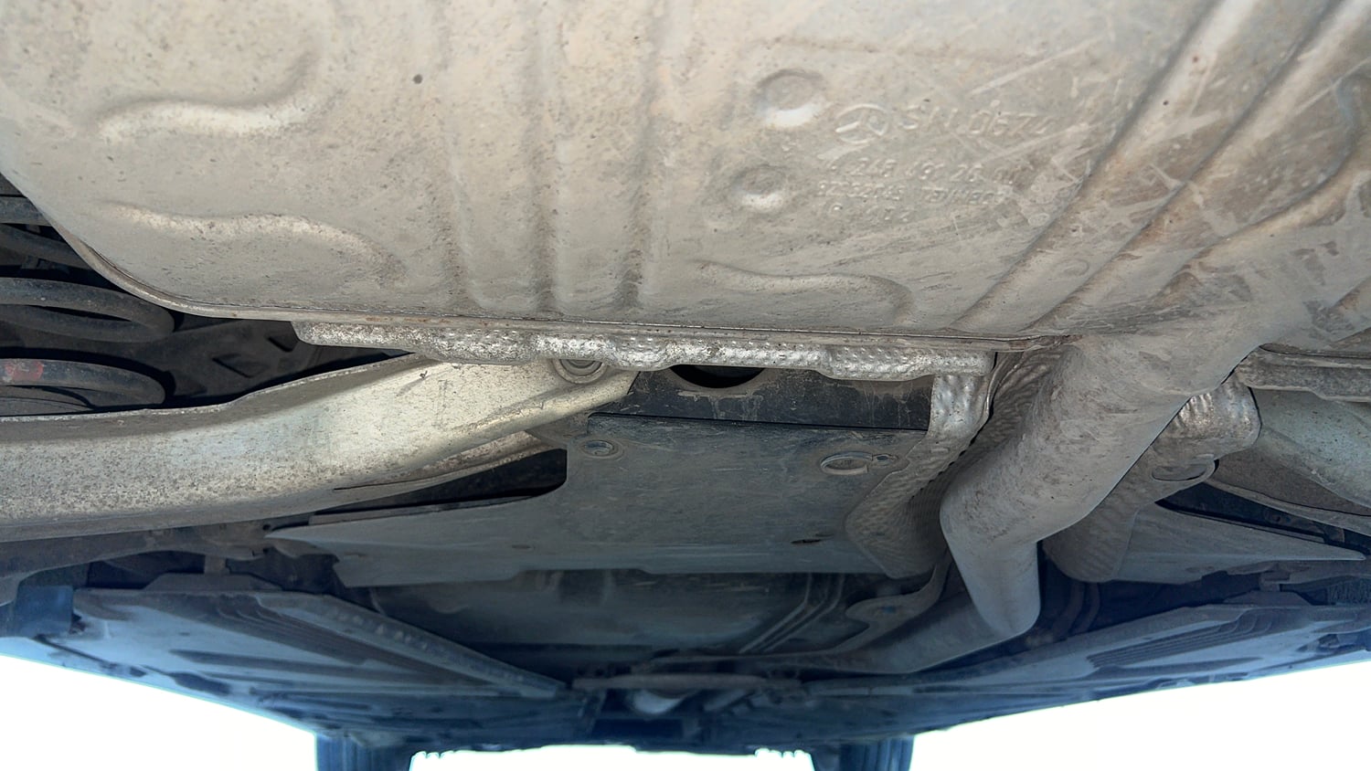 Used 2018 Mercedes-Benz CLA 200 Petrol Sport Petrol Automatic extra REAR UNDERBODY VIEW (TAKEN FROM REAR)