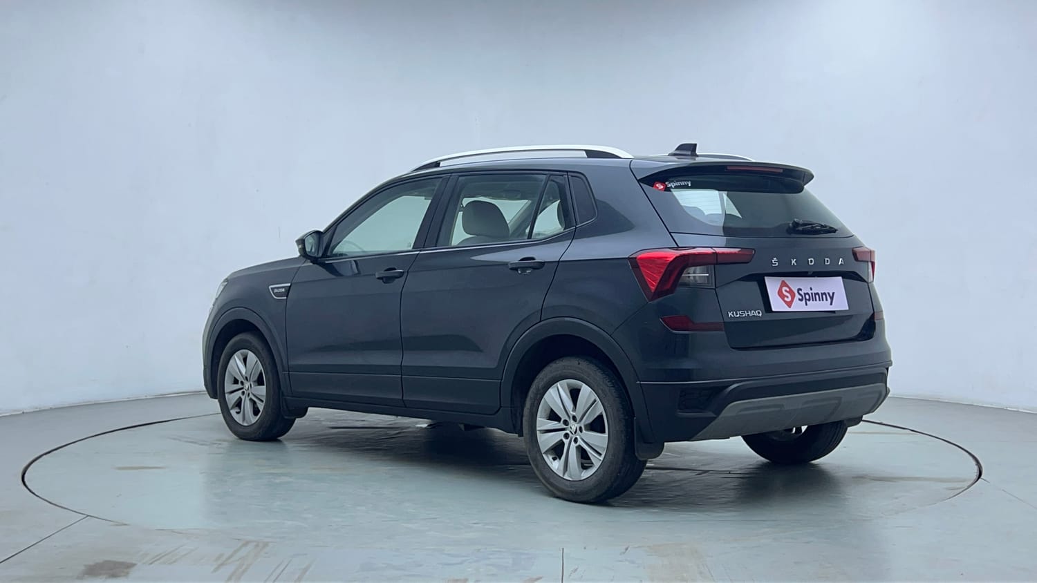 Used 2022 Skoda Kushaq Ambition 1.0L TSI AT Petrol Automatic exterior LEFT REAR CORNER VIEW