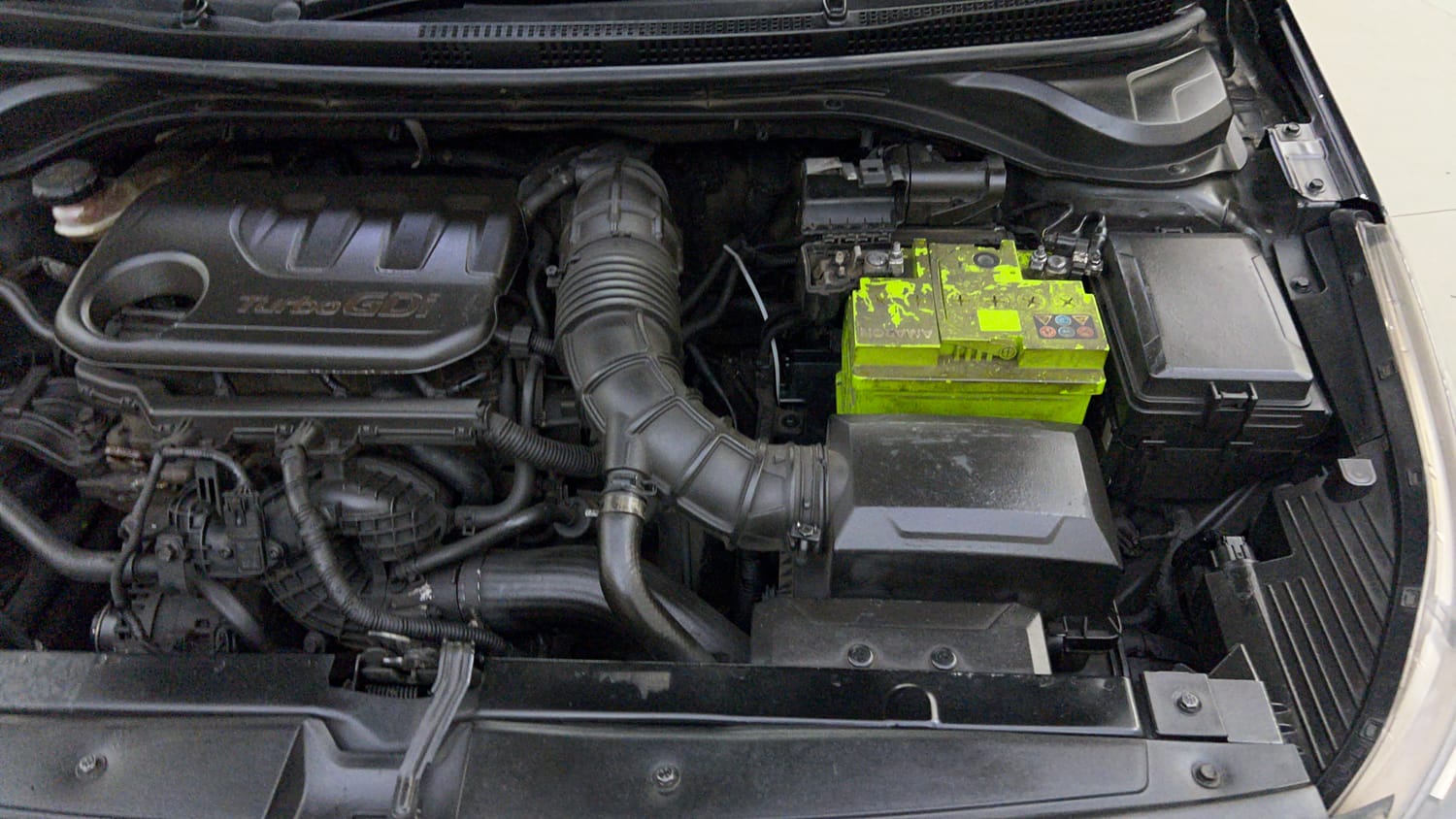 Used 2020 Hyundai Verna SX (O) 1.0 Turbo DCT Petrol Automatic engine ENGINE LEFT SIDE VIEW