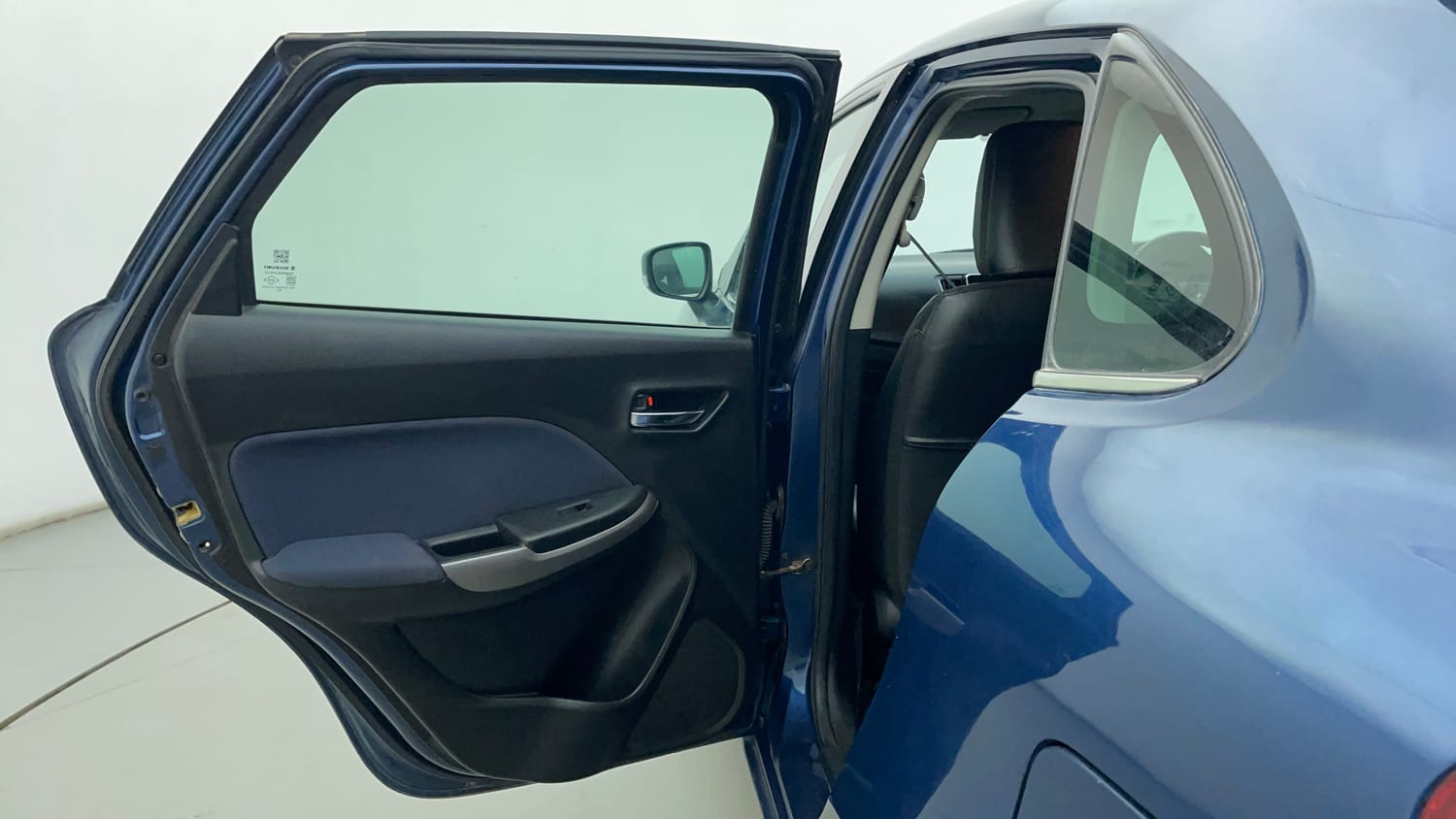 Used 2019 Maruti Suzuki Baleno Alpha Petrol Manual interior LEFT REAR DOOR OPEN VIEW