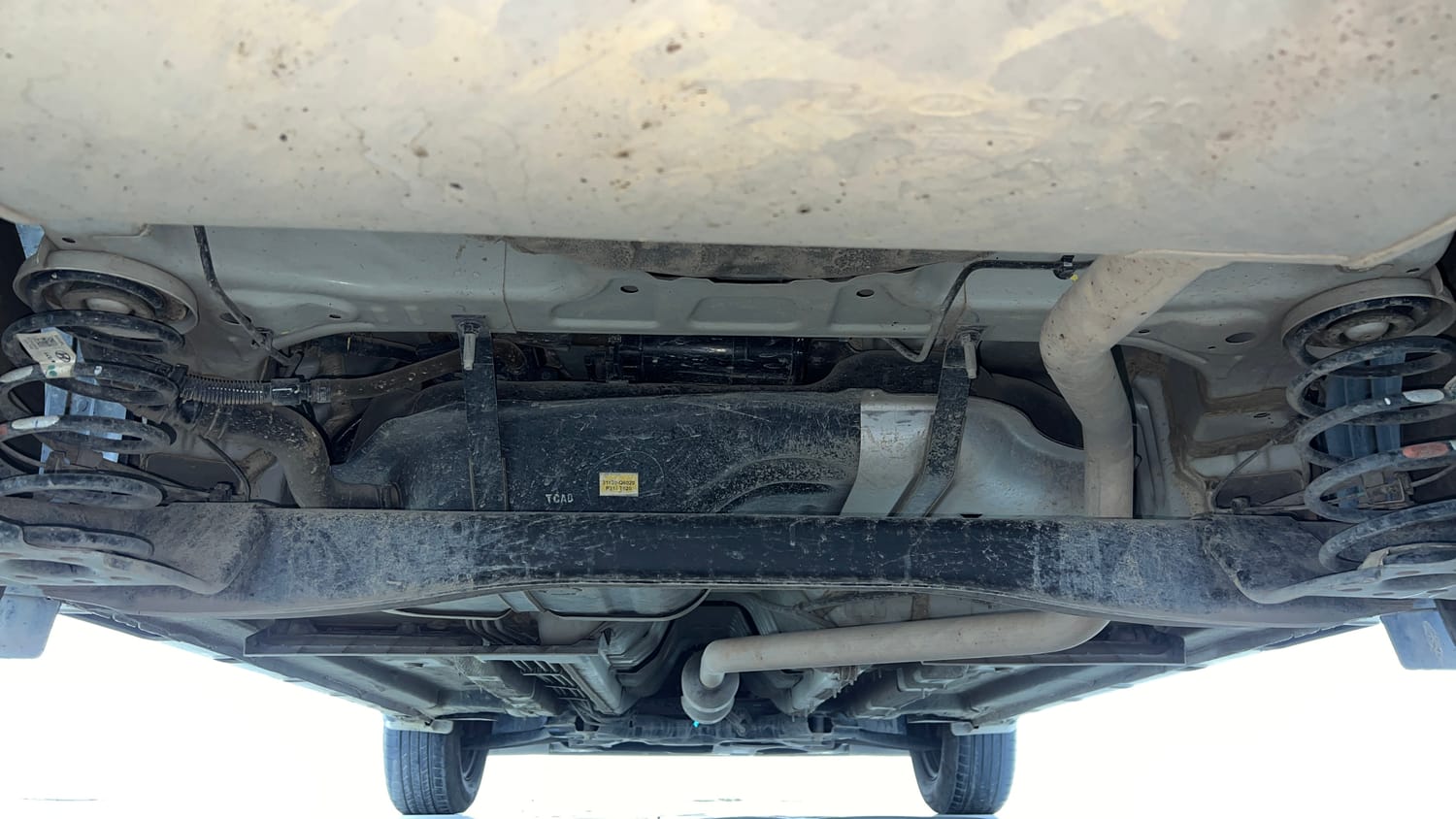 Used 2024 Kia Seltos HTK 1.5 Petrol MT Petrol Manual extra REAR UNDERBODY VIEW (TAKEN FROM REAR)