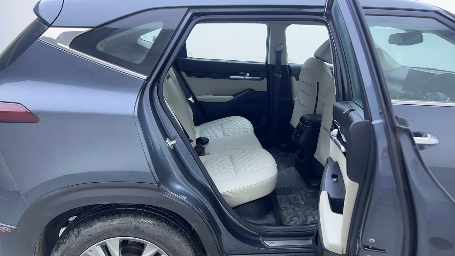 Used 2020 Kia Seltos HTX 1.5 Petrol Manual interior RIGHT SIDE REAR DOOR CABIN VIEW