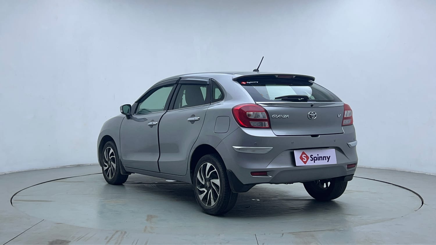 Used 2019 Toyota Glanza V CVT Petrol Automatic exterior LEFT REAR CORNER VIEW