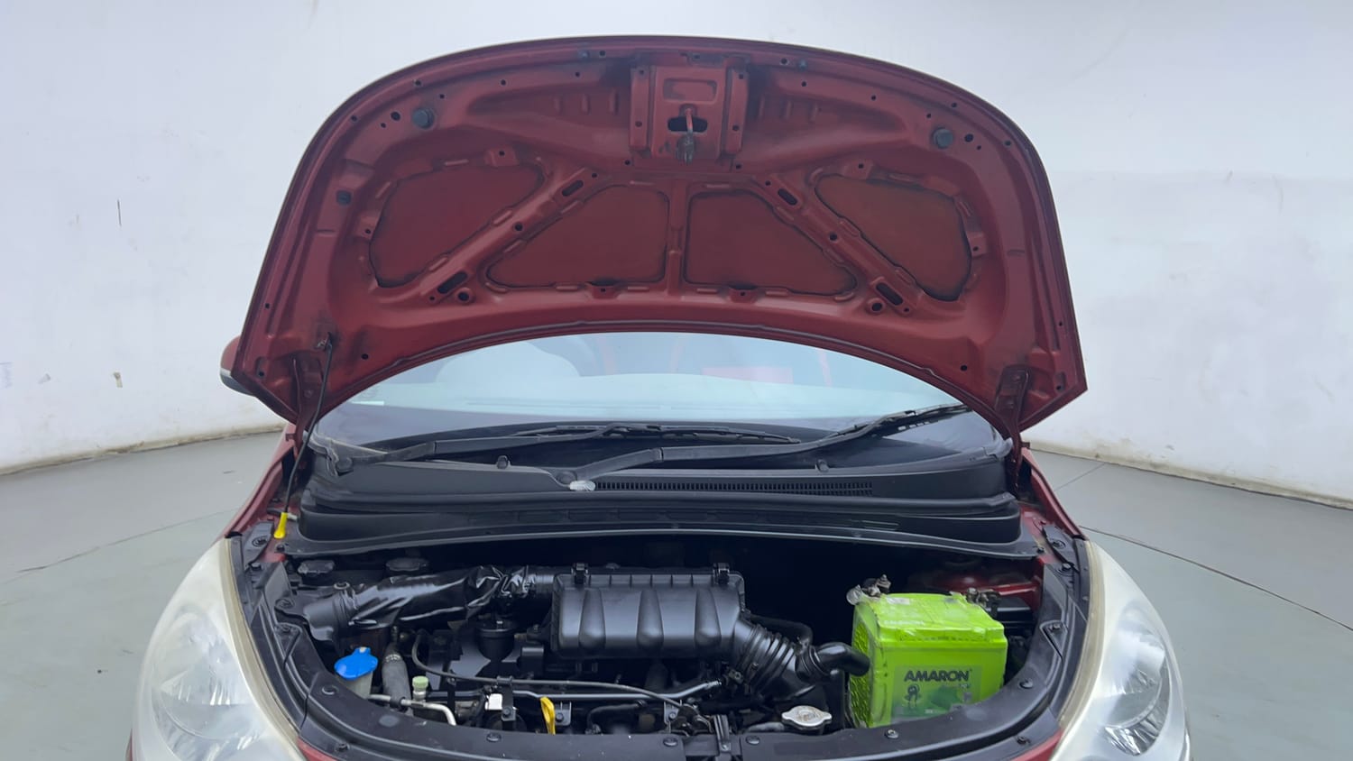 Used 2012 Hyundai i10 Sportz 1.2 Kappa2 Petrol Manual engine ENGINE & BONNET OPEN FRONT VIEW