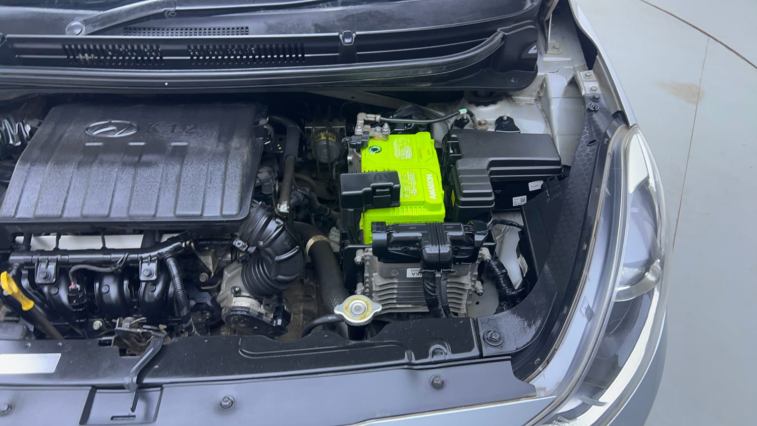 Used 2020 Hyundai Grand i10 Nios Sportz AMT 1.2 Kappa VTVT Petrol Automatic engine ENGINE LEFT SIDE VIEW