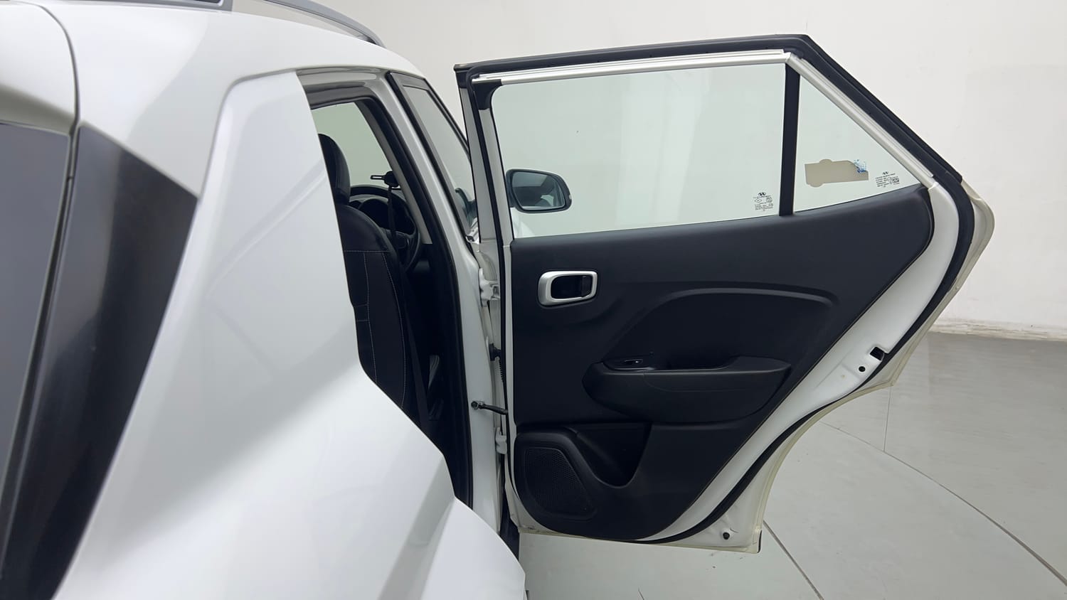 Used 2022 Hyundai Venue S Plus 1.2 Petrol Petrol Manual interior RIGHT REAR DOOR OPEN VIEW
