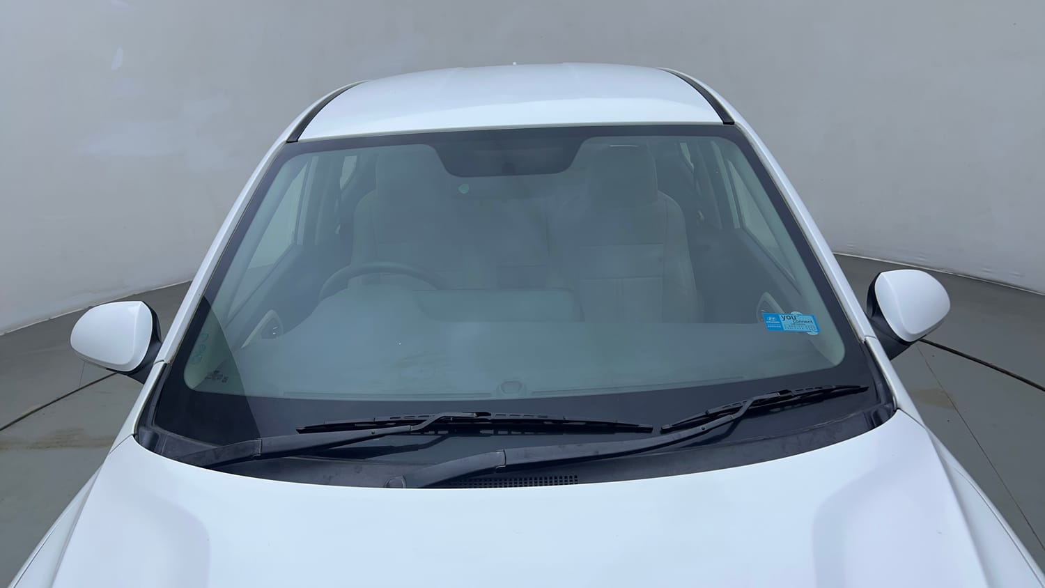 Used 2021 Hyundai Aura SX Plus 1.2 AMT Petrol Petrol Automatic exterior FRONT WINDSHIELD VIEW