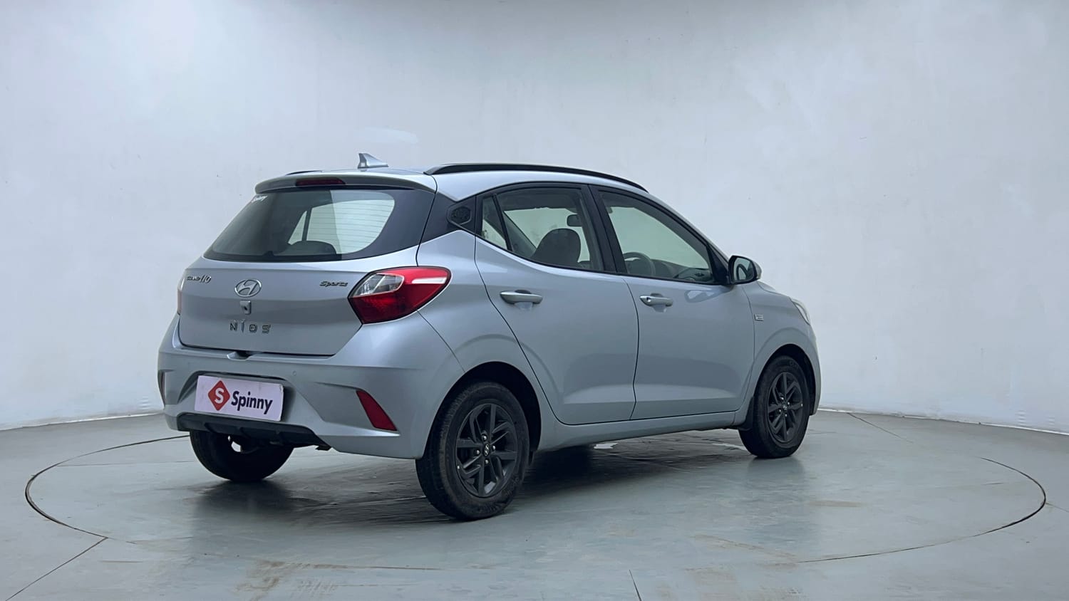Used 2020 Hyundai Grand i10 Nios Sportz AMT 1.2 Kappa VTVT Petrol Automatic exterior RIGHT REAR CORNER VIEW