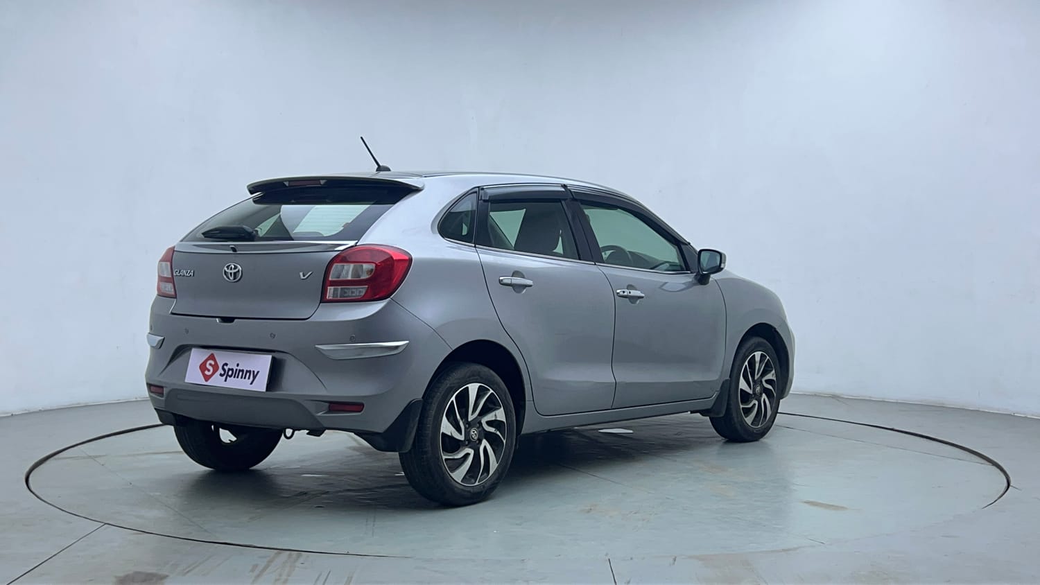 Used 2019 Toyota Glanza V CVT Petrol Automatic exterior RIGHT REAR CORNER VIEW