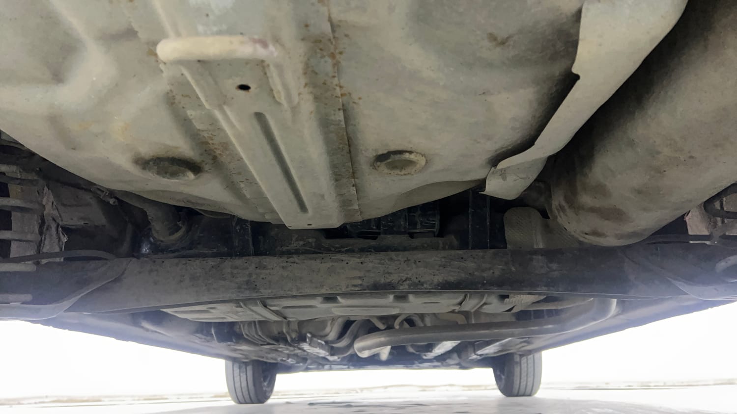 Used 2019 Hyundai Elite i20 Magna 1.2 Petrol Manual extra REAR UNDERBODY VIEW (TAKEN FROM REAR)