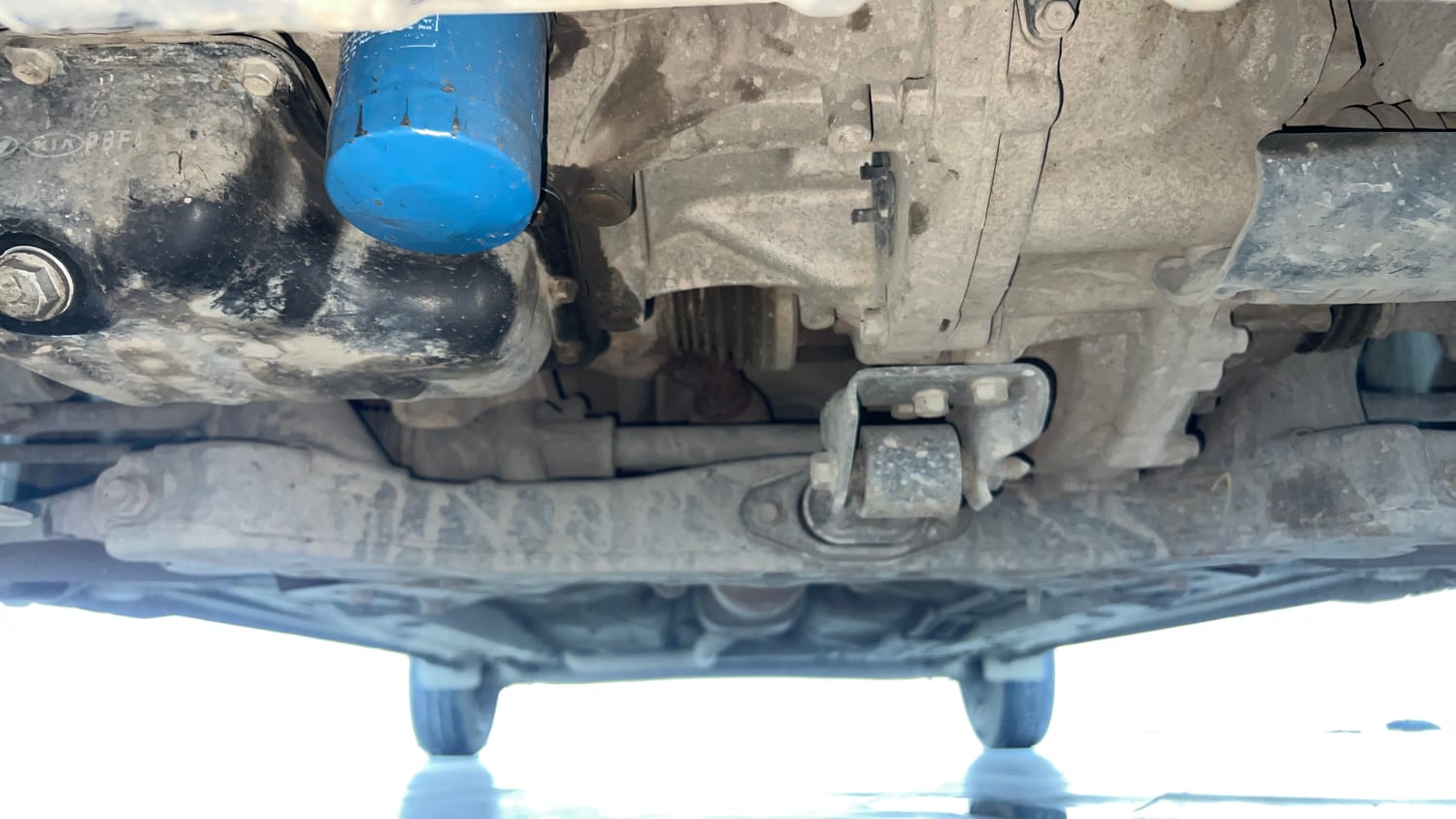 Used 2020 Hyundai Grand i10 Nios Sportz AMT 1.2 Kappa VTVT Petrol Automatic extra FRONT LEFT UNDERBODY VIEW