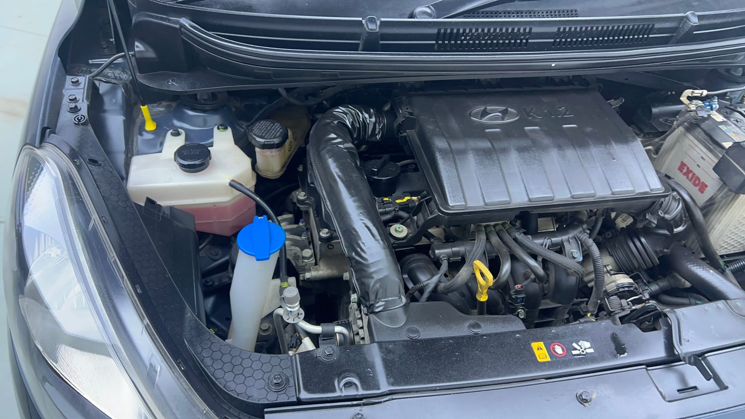 Used 2022 Hyundai Aura S 1.2 CNG Cng Manual engine ENGINE RIGHT SIDE VIEW