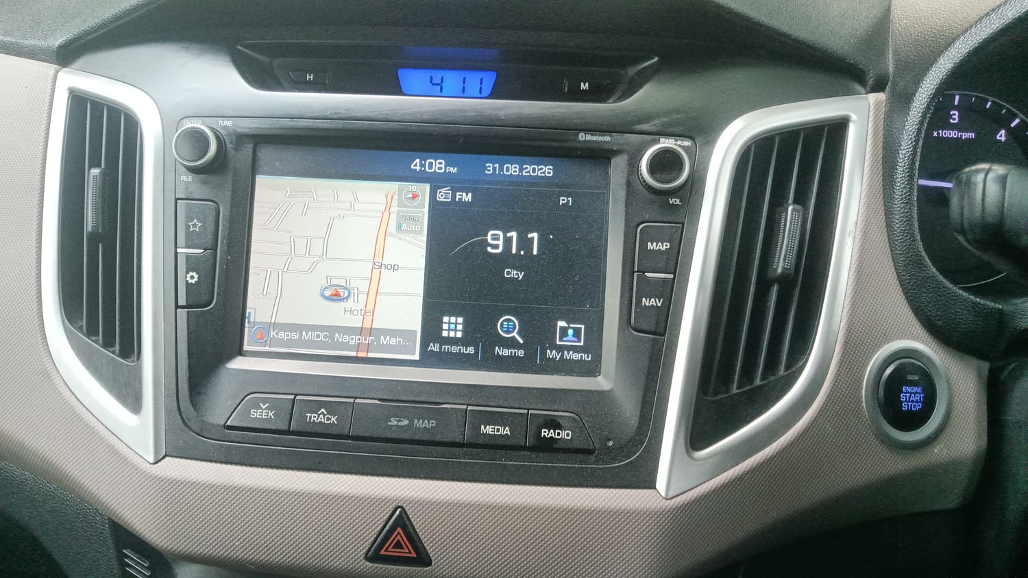 Used 2019 Hyundai Creta SX 1.6 AT CRDi Diesel Automatic top_features Integrated (in-dash) music system