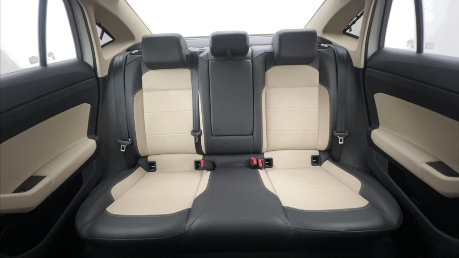 Used 2024 Volkswagen Virtus Topline 1.0 TSI AT Petrol Automatic interior REAR SEAT CONDITION VIEW
