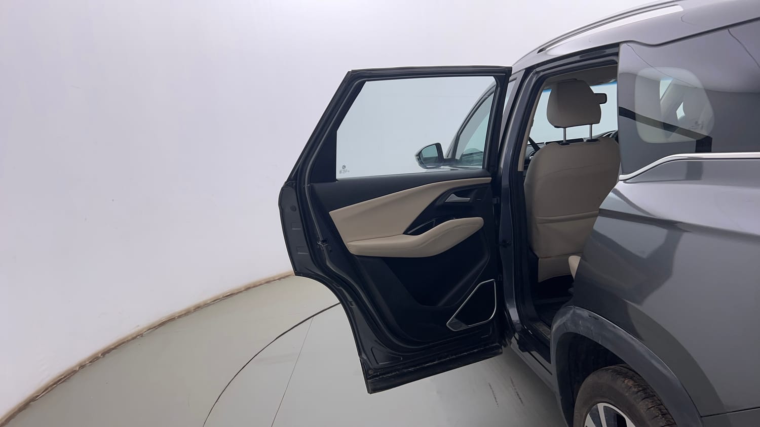 Used 2023 MG Motors Hector Smart Pro 1.5 Turbo MT Petrol Manual interior LEFT REAR DOOR OPEN VIEW