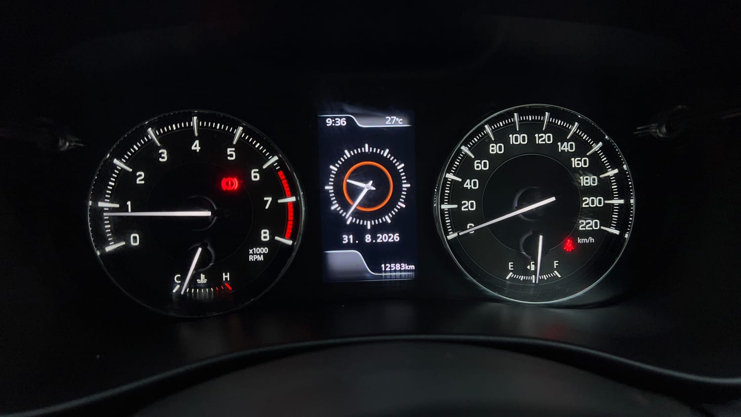 Used 2023 Maruti Suzuki Baleno Zeta MT Petrol Manual interior CLUSTERMETER VIEW