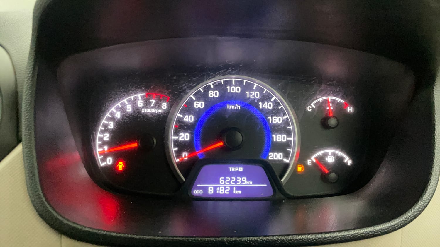 Used 2018 Hyundai Grand i10 Sportz 1.2 Kappa VTVT Petrol Manual interior CLUSTERMETER VIEW