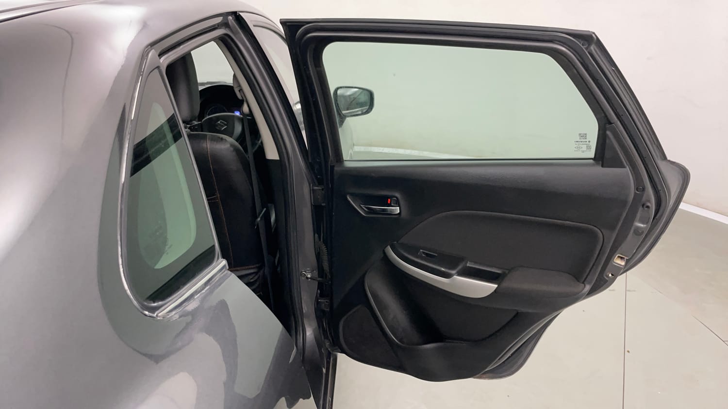 Used 2017 Maruti Suzuki Baleno Alpha 1.2 Petrol Manual interior RIGHT REAR DOOR OPEN VIEW
