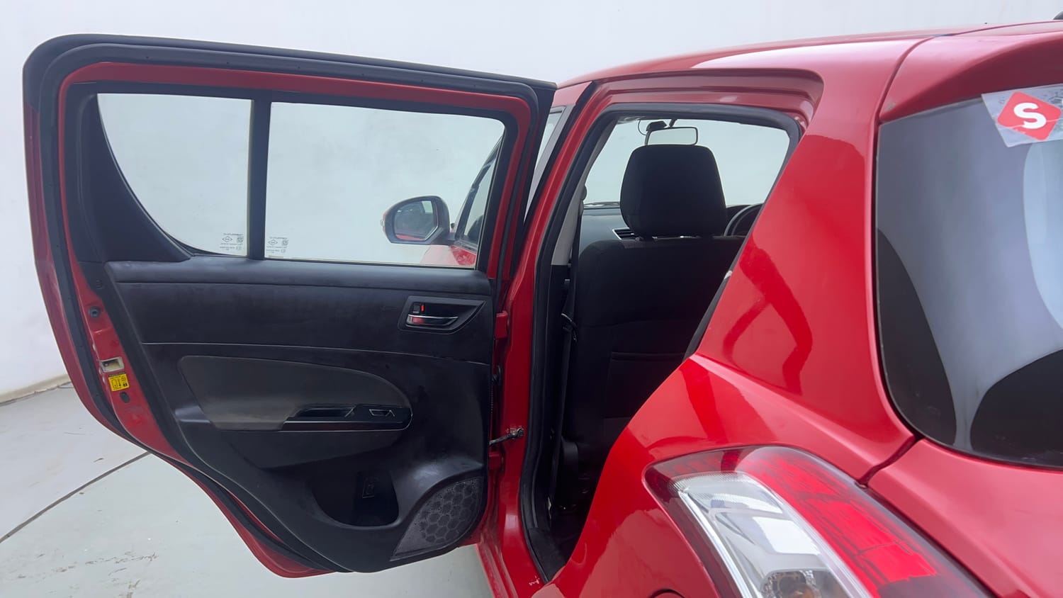 Used 2015 Maruti Suzuki Swift VXi Petrol Manual interior LEFT REAR DOOR OPEN VIEW