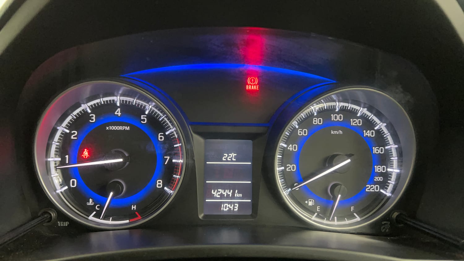 Used 2017 Maruti Suzuki Baleno Delta 1.2 Petrol Manual interior CLUSTERMETER VIEW