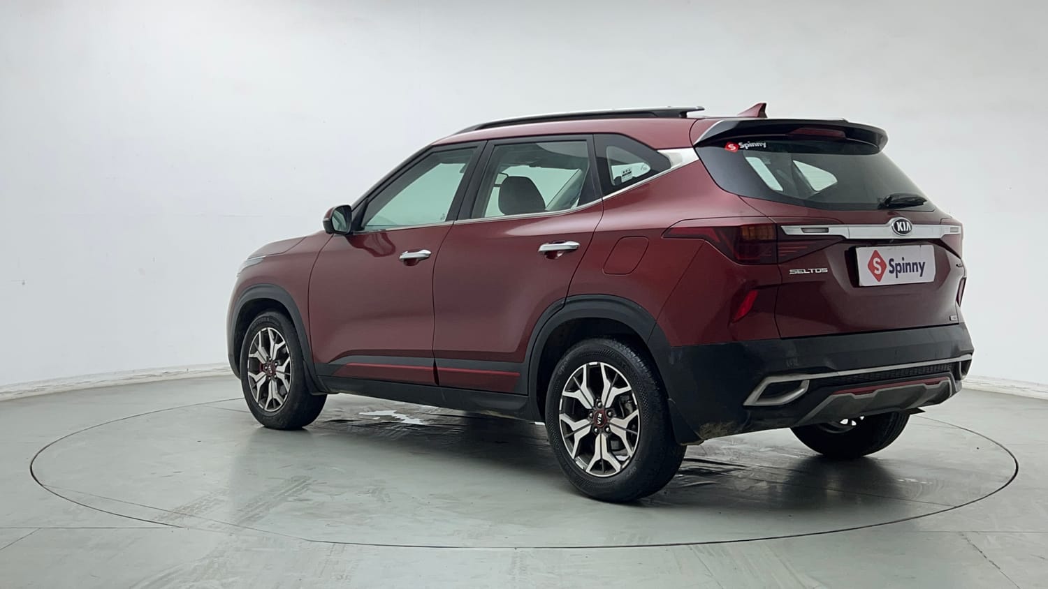 Used 2021 Kia Seltos GTX Plus DCT 1.4 Petrol Automatic exterior LEFT REAR CORNER VIEW